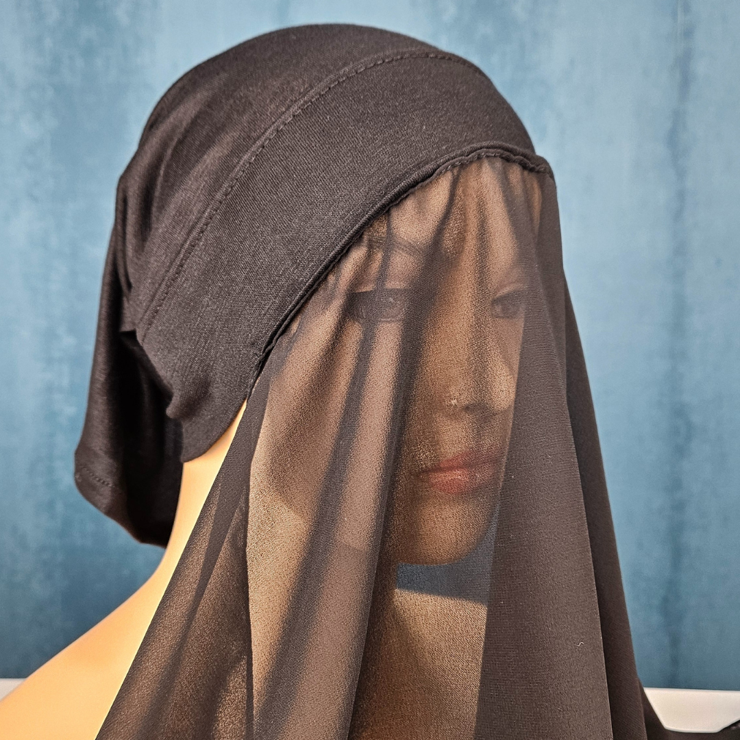 Chiffon Abaya Hijab with Undercap Scarves - Saffaar.com