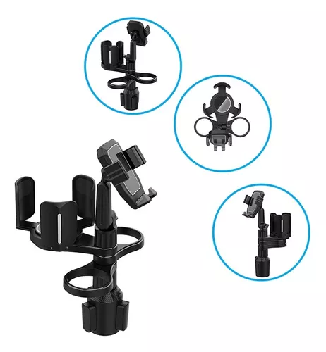 Cup Base With Adjustable Cup Holder and Mobile Phone Holder for Car - Saffaar.com