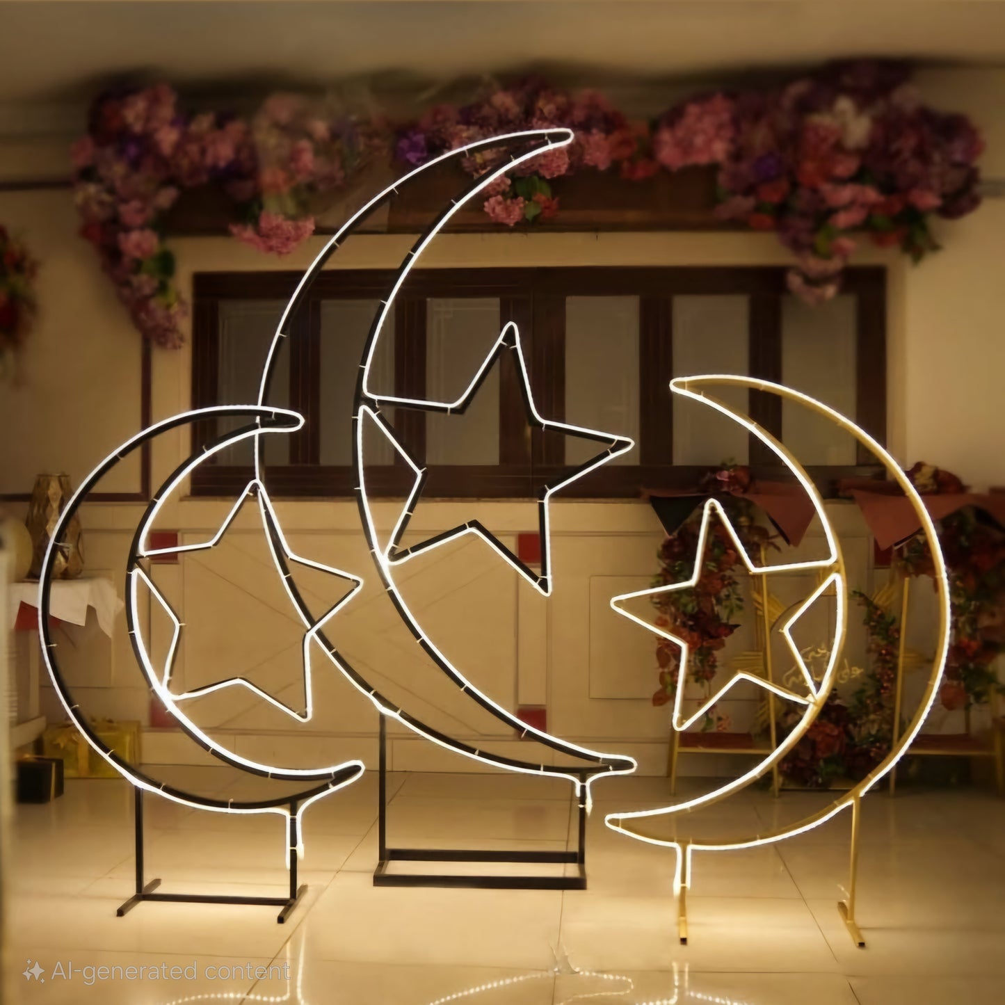 Moon with Star LED light Yellow - Saffaar.com