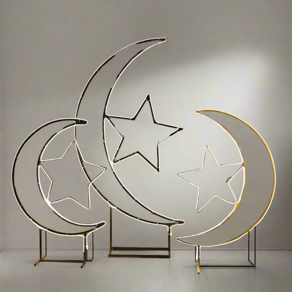 Moon with Star LED light Yellow - Saffaar.com