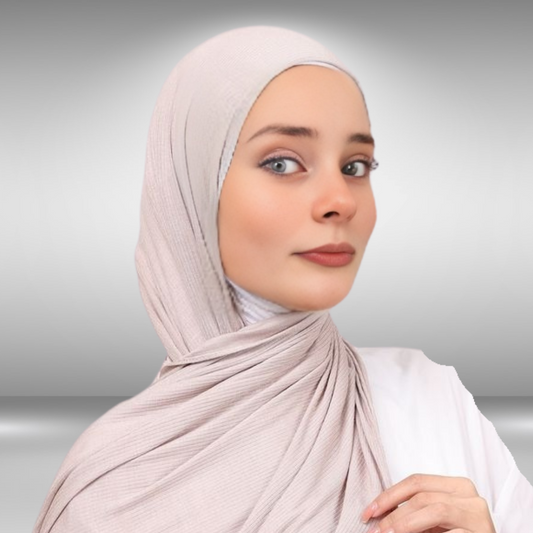 Alpha Striped Hijab - Cotton - Saffaar.com