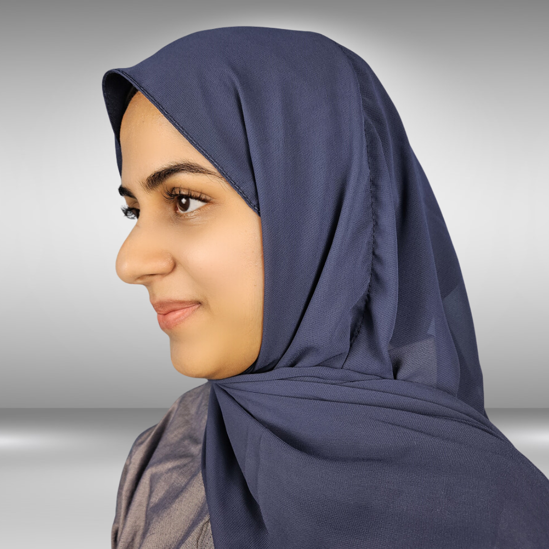 Chiffon Hijab with Turkey Padding - Saffaar.com