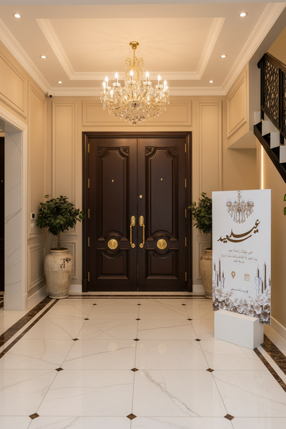 ✨ Luxury Eid Welcome Stand – Elegant Home Event Decor in Kuwait