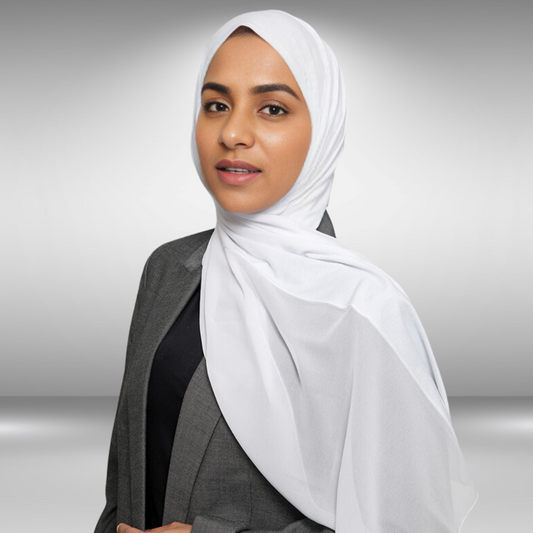 Half Chiffon Half Cotton Hijab - Saffaar.com