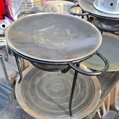 Tawa with base for candle used for serving - Saffaar.com