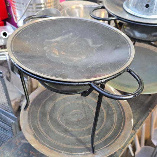 Tawa with base for candle used for serving - Saffaar.com