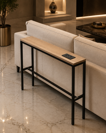 Sofa Back Table with Built-In Charging Ports TOP Only