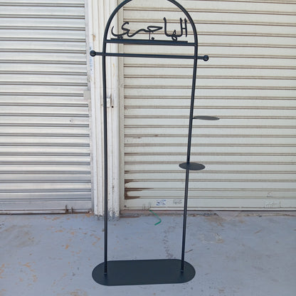 Clothes Hanger with 2 shelf and Iron Base